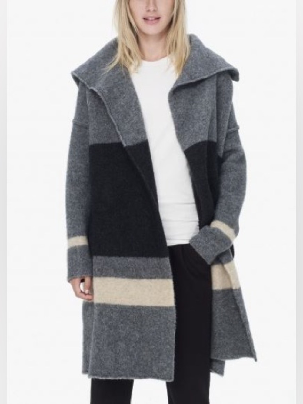 James Perse Merino Blend Open-front Ling Cardigan Size 1 / Small